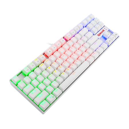 Imagem de Teclado gamer Redragon Kumara K552W - RGB - branco