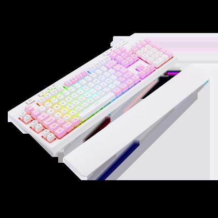 Imagem de Teclado Gamer Redragon Shiva White Pink K512Wp-Rgb