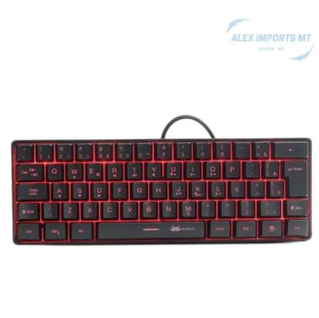 Imagem de Teclado Gamer Semi Mecânico Tecrado Com Led Usb Para Pc