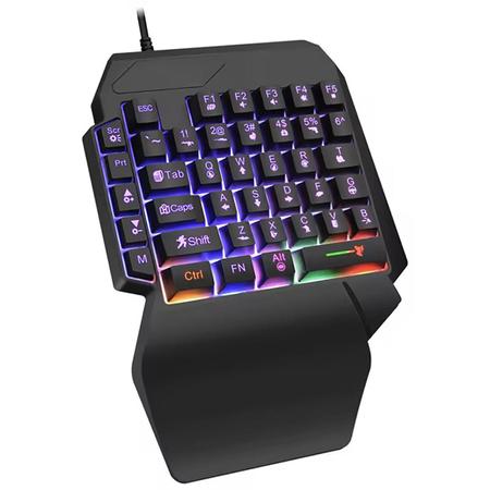 Imagem de Teclado Gamer Single Hand Profissional Uma Mão Led RGB