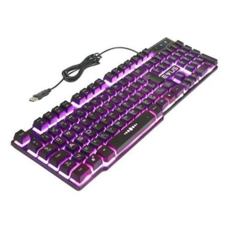 Imagem de Teclado Gamer Thunder Evus Tc-05 Iluminado Rgb Usb