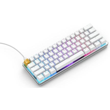 Imagem de Teclado Gaming Glorious GLO-GMMK-COM-BRN-W RGB Branco - com fio (Inglês)