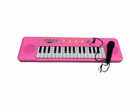 Teclado infantil a pilha rosa - TOYS - Piano / Teclado de Brinquedo