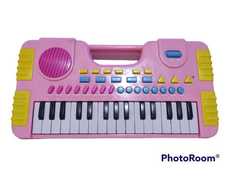 Teclado infantil a pilha rosa - TOYS - Piano / Teclado de Brinquedo