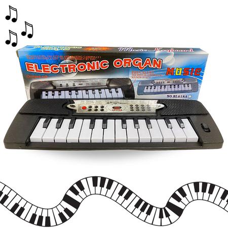 Teclado Infantil Brinquedo Musical Piano P/ Bebês Órgão Som
