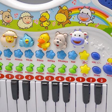 Piano Musical Animal Braskit Azul : : Brinquedos e Jogos