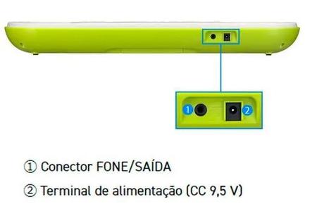 Teclado Infantil Casio SA-50 H2 Branco 32 Teclas Portátil Iniciante + Fonte  9v Chaveada
