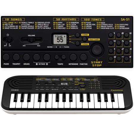 Teclado Infantil Casio SA-51 H2 Preto 32 Teclas Portátil Iniciante - Teclado  Arranjador - Magazine Luiza