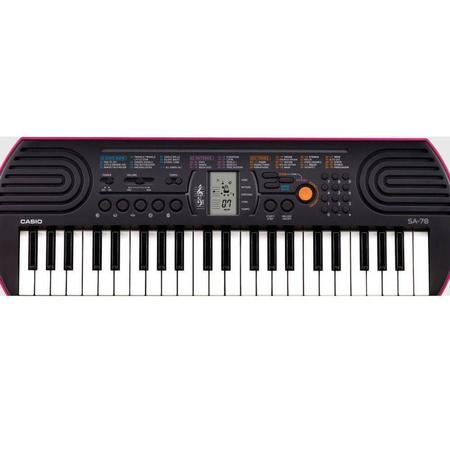 Teclado Musical Infantil Casio SA78 Rosa