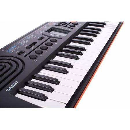 Teclado Infantil Casio SA76 AH2 44 Teclas Preto Laranja- - Carneiro