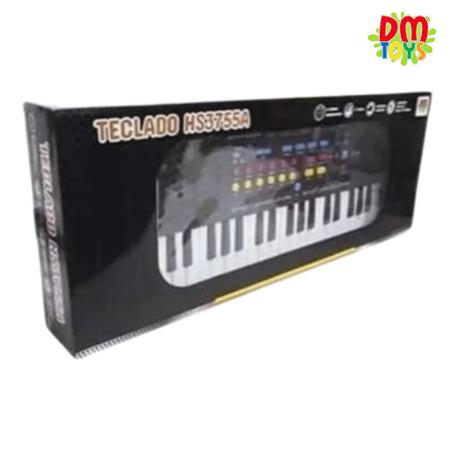 Teclado Infantil com 22 Musicas 37 Teclas e 54,5cm da DM TOYS - Piano /  Teclado de Brinquedo - Magazine Luiza