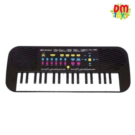 Teclado Infantil com 22 Musicas 37 Teclas e 54,5cm da DM TOYS