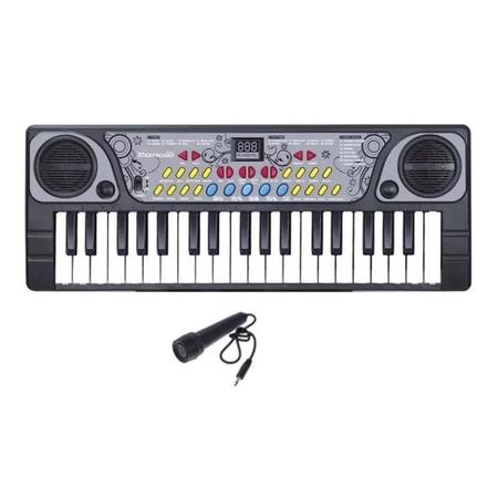 Teclado Infantil com 22 Musicas 37 Teclas e 54,5cm da DM TOYS - Piano /  Teclado de Brinquedo - Magazine Luiza