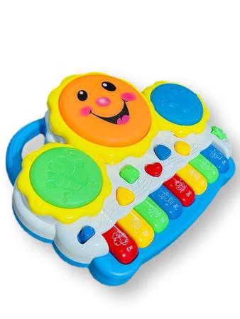 Piano Musical Infantil Educativo C/ Som E Luz Baby Einstein Cor