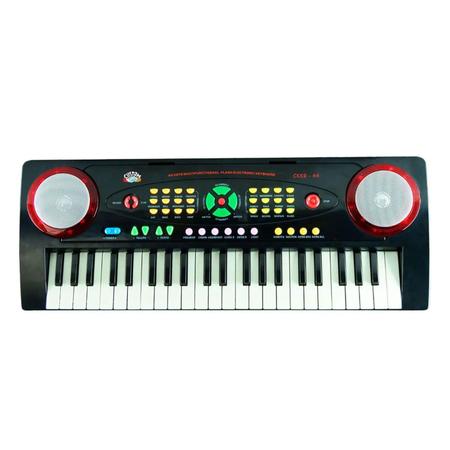 Teclado Custom Sound Infantil 44 Teclas Microfone CKKB44BK Com Microfone