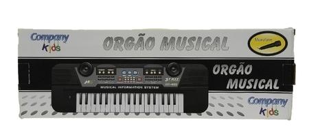 Teclado Infantil Eletrônico Musical para Criança com Microfone Preto -  Aladim Kids