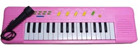 Teclado Infantil Karaokê Piano Musical com Microfone Vários Tipos de Sons -  Rosa - Toys - Piano / Teclado de Brinquedo - Magazine Luiza