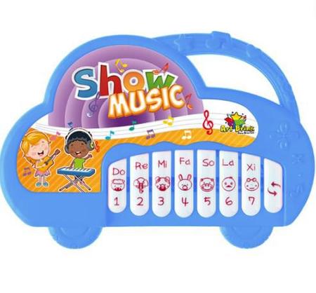 Teclado Piano Musical Bebê Brinquedo Infantil Divertido Azul no Shoptime