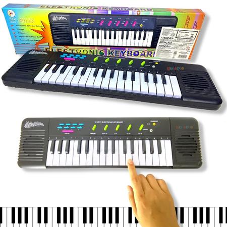 Teclado Infantil Musical 32 Teclas Keys Com Microfone Piano - eletronic -  Piano / Teclado de Brinquedo - Magazine Luiza