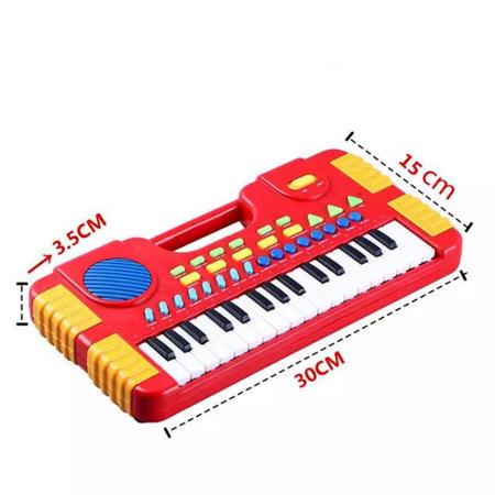 Piano Teclado Eletrônico Infantil 22 Musicas Com Microfone - ToyKing -  Teclado Infantil - Magazine Luiza