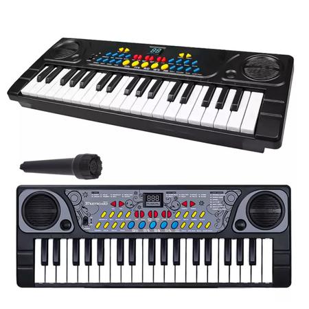 Piano Teclado Infantil Microfone Cantar Brinquedo Musical Educativo Crianca  (DMT5386) tem aqui, na ABMIDIA!