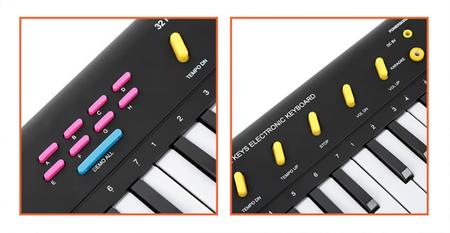 Imagem de Teclado Infantil Piano Brinquedo Musical Com Karaoke E Microfone Para Crianças!