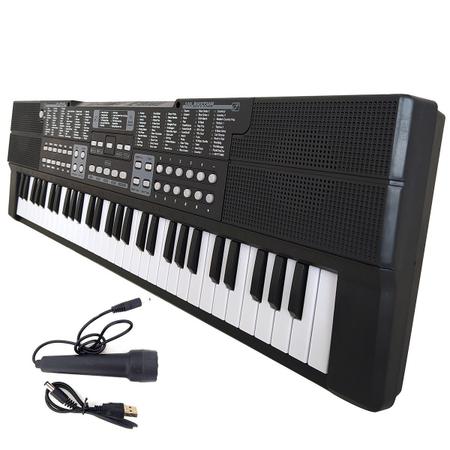 61 Teclado Infantil com Microfone teclado piano elétrico