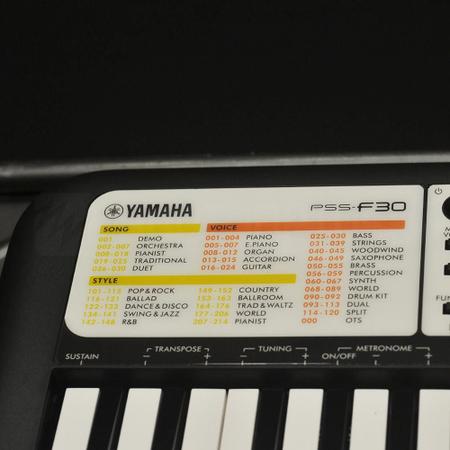 Teclado Infantil Yamaha PSS-F30 - Teclado Arranjador - Magazine Luiza