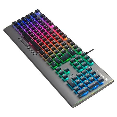 Imagem de Teclado Mecânico Gamer Fortrek Cruiser, RGB, Switch KRGD Crystal, ABNT2, Dark Grey - 70549