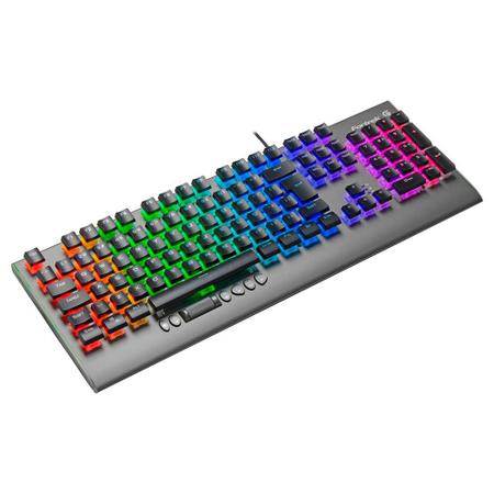 Imagem de Teclado Mecânico Gamer Fortrek Cruiser, RGB, Switch KRGD Crystal, ABNT2, Dark Grey - 70549