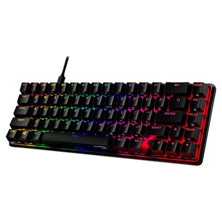 Imagem de Teclado Mecânico Gamer HyperX Alloy Origins 65, Switch RED,  Layout 65%, US, Preto - 4P5D6AAABA