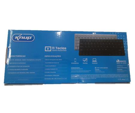 Imagem de Teclado mini bluetooth celular desktop pc notebook tablet smart tv kp-te109 preto