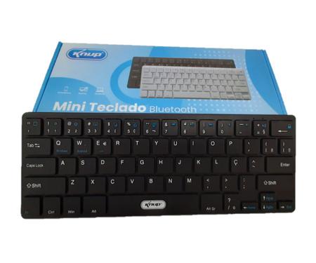 Imagem de Teclado mini bluetooth celular desktop pc notebook tablet smart tv kp-te109 preto