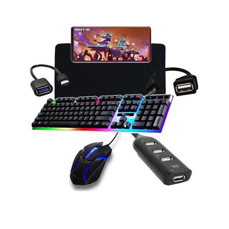 Kit Mobilador Completo Jogar Free Fire P/ Celular Led Rgb