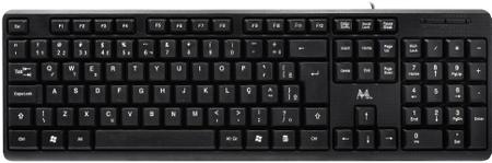 Imagem de Teclado Mtek KB-8187 com Cabo - Preto (Portugues)