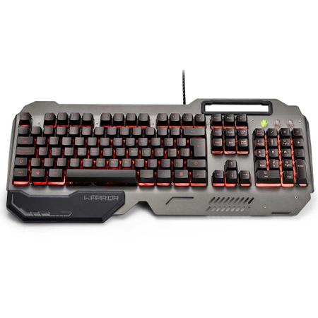 Imagem de Teclado Multilaser Gamer Warrior Ragnar Superfície Em Metal TC222