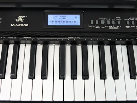 Imagem de Teclado Musical Arranjador Meike 61 Teclas MK-2902 MIDI - Sensitive - USB - Visor Lcd + Fonte Bivolt + Suporte Partitura