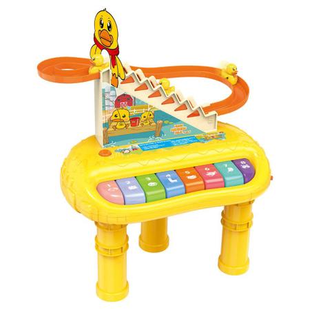 Piano com alça Baby Musical com Sons de Bichos e Jogos Amarelo Divertido -  DM Toys - Piano / Teclado de Brinquedo - Magazine Luiza