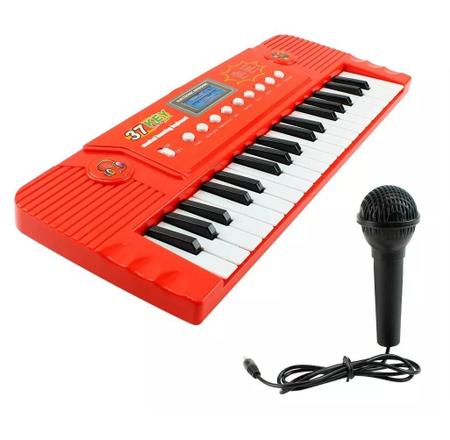 Piano Teclado Infantil Microfone Karaoke Brinquedo Musical - Fun th - Piano  / Teclado de Brinquedo - Magazine Luiza