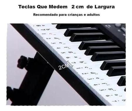 Imagem de Teclado Musical Dvx Profissional Bd-661 61 Teclas Preto