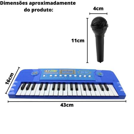 Teclado Infantil com Microfone - Mega Star - Componha sua Música - bbr Toys  na Americanas Empresas