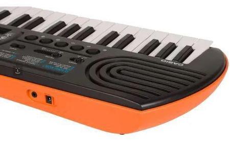 Teclado Musical Infantil Casio Sa76 Laranja