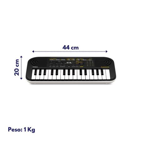 Teclado Infantil Casio SA-51 H2 Preto 32 Teclas Portátil Iniciante - Teclado  Arranjador - Magazine Luiza