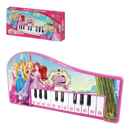 Imagem de Teclado Musical Infantil Princesas Piano Com Musica E Som Para Meninas -118D-65