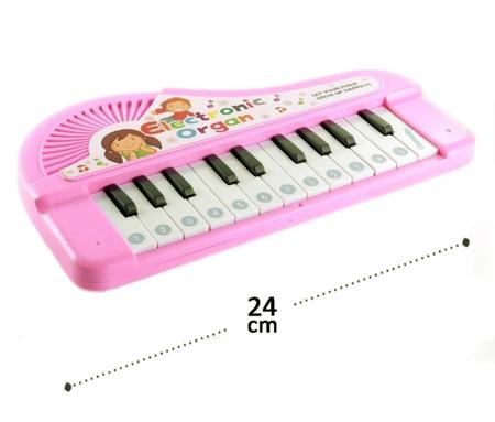Brinquedo Teclado Infantil Música 22 Teclas Piano 21 Sons