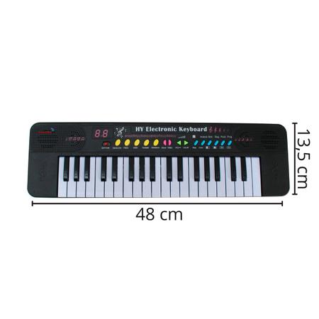 Teclado Musical Piano Infantil Com Microfone Iniciante 37 Teclas 6 Musicas  Gravadas Volume Regulável na Americanas Empresas