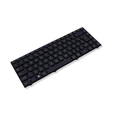 Imagem de Teclado para Notebook bringIT compatível com Positivo SIM 2670  Preto ABNT2