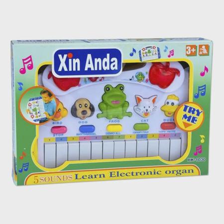 Teclado Piano Com Som De Animais Brinquedo Infantil Xin Anda