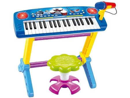 Piano infantil com banqueta