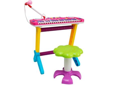 Eduland: Teclado Infantil Rock Star 37 Teclas com Banquinho · El